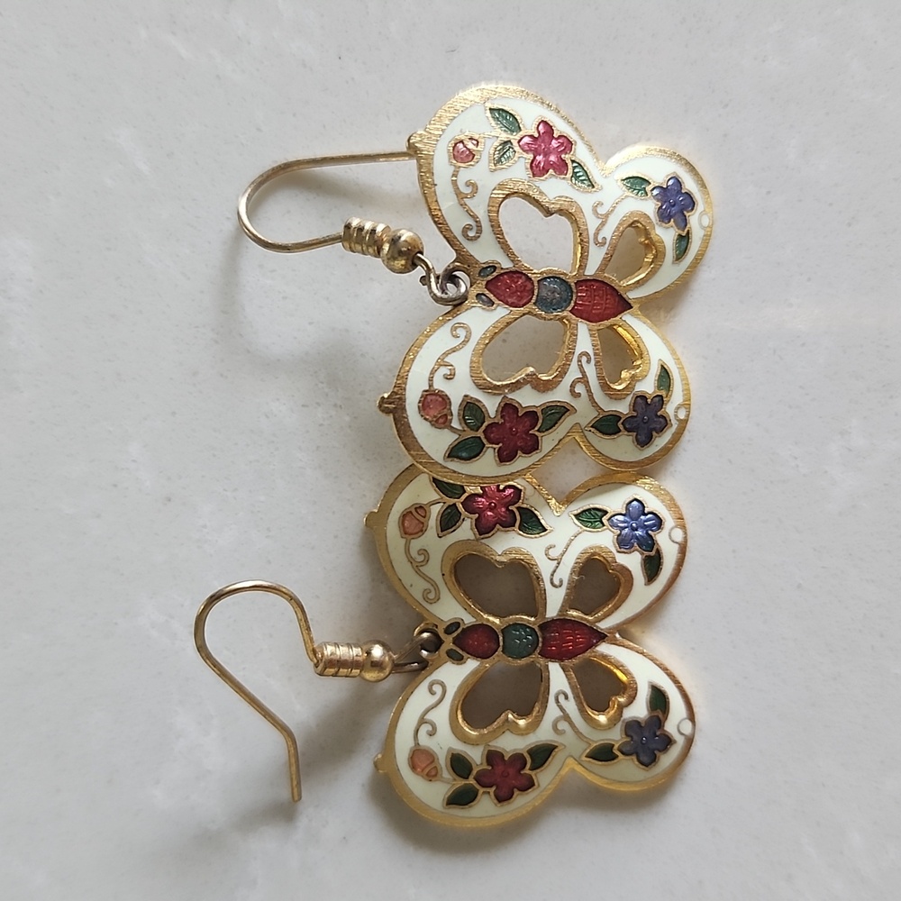 Vintage butterfly earrings